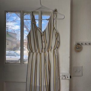 White striped jumpsuit!